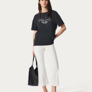 Irina Kick Flare Pants - White