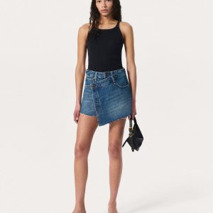 Belina Denim Mini Skort - Amity
