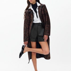 Neila Leather Shorts - Black