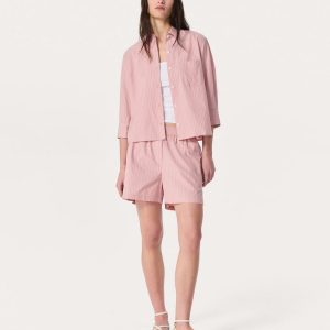 Emma Striped Shorts - Blush Stripe