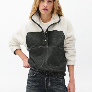 Miramar Sherpa Popover - Faded Black