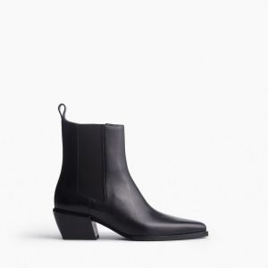Joni Leather Chelsea Boots - Black