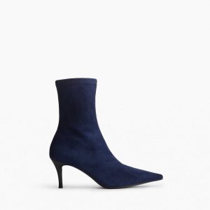 Mercer Suede Ankle Boots - Navy Suede