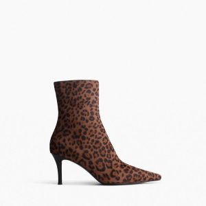 Mercer Leopard Calf Hair Ankle Boots - Leopard Hair Calf