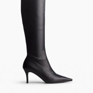 Mercer Leather Knee-High Boots - Black