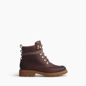 Cameron Leather Hiking Boots - Mocha