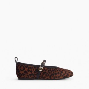 Spire Leopard Calf-Hair Mary Janes - Leopard Hair Calf