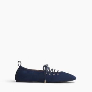 Sophia Denim Ballet Flats - Indigo Denim