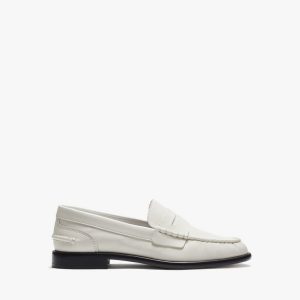 Carter Leather Loafers - Antique White