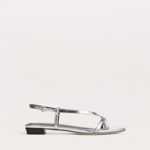 Giselle Strappy Sandals - Silver