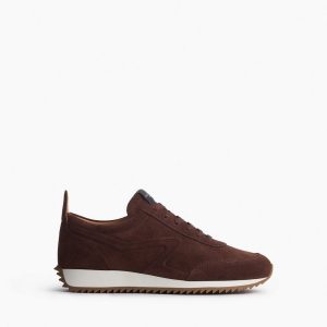 Retro Runner Sneakers - Mocha Suede