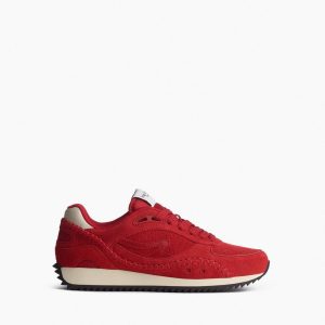rb Drift Runner Sneakers - Flame Red Suede