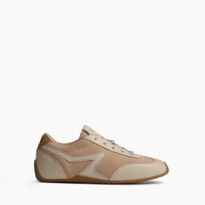 Ultra Slim Retro Runner Sneakers - Cloud Sand
