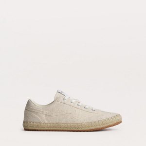 Retro Espadrille Sneakers - Natural Greige