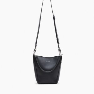 Parker Leather Bucket Bag - Black