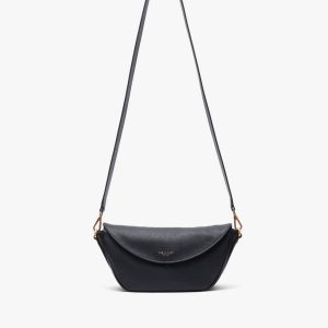 Gramercy Small Leather Flap Bag - Black