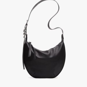 Mercer Medium Leather Hobo Bag - Black