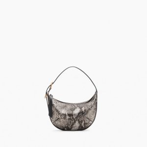 Mercer Small Python Leather Hobo - Black Multi