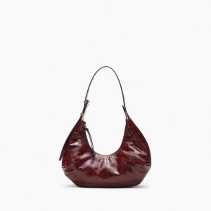 Hudson Leather Hobo - Wine