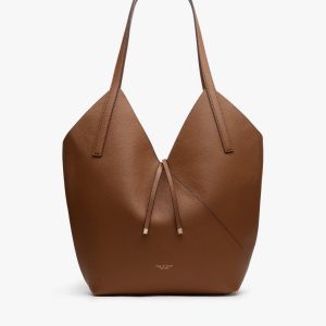 Alix Leather Tote - Cognac