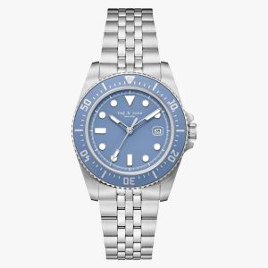 Rowan Date Bracelet Watch, 38mm - Silver