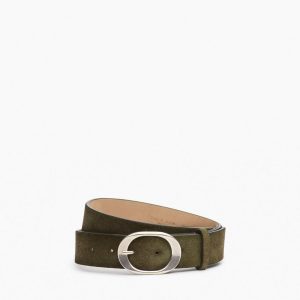 Vera Suede Belt - Olive Suede