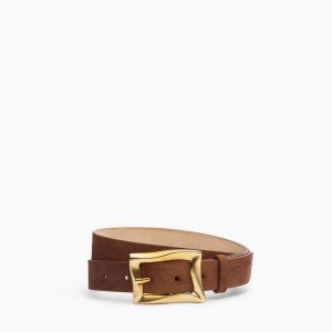 Waverly Suede Belt - Chestnut Suede