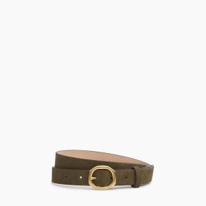 Small Audrey Suede Belt - Olive Suede
