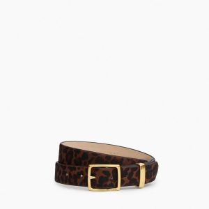X Boyfriend Leopard Belt - Leopard Hair Calf