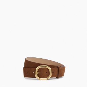 Audrey Suede Belt - Umber Suede