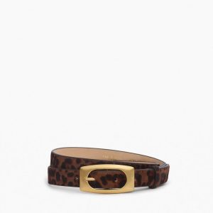 Rory Leopard Belt - Leopard Hair Calf