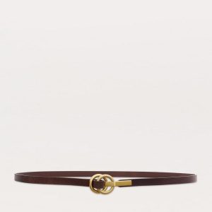 Dakota Leather Belt - Dark Espresso