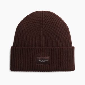 Blake Wool Beanie - Chocolate Brown