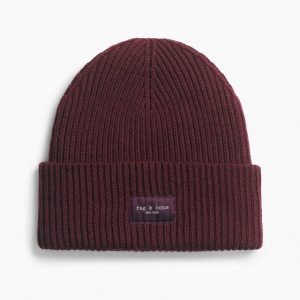 Blake Wool Beanie - Burgundy