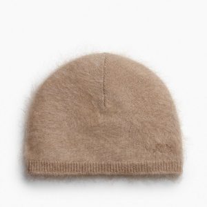 Jada Brushed Cashmere Beanie - Mink