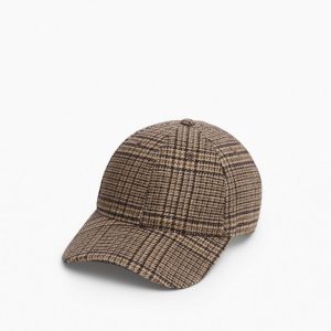 Harlow Plaid Baseball Cap - Camel Heritage Plaid