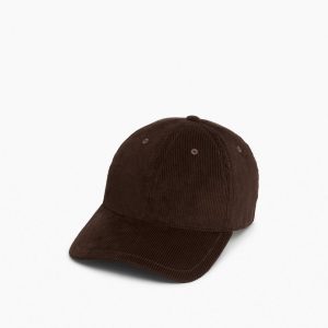 Harlow Corduroy Baseball Cap - Dark Espresso Corduroy