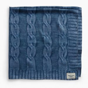 Miramar Silk Scarf - Indigo Knit