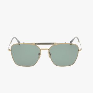 Ryan Square Aviator Sunglasses - Bronze Olive