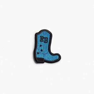 rb Embroidered Patch - Cowboy Boot W/ Stars