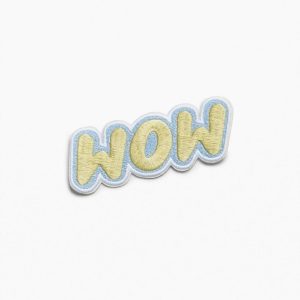 rb Embroidered Patch - Wow