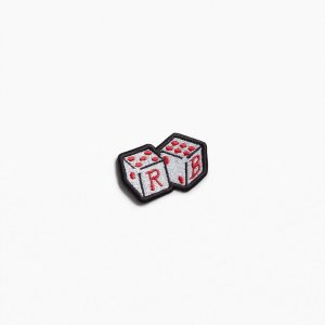 rb Embroidered Patch - Rb Dice (Wht)