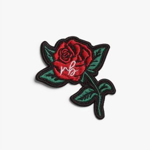 rb Embroidered Patch - Red Rose