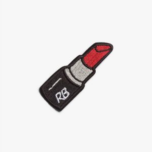 rb Embroidered Patch - Rb Lipstick
