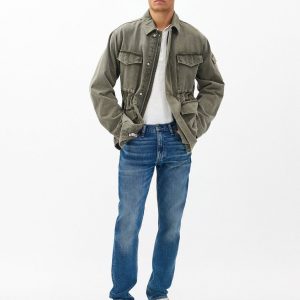 Fit 2 - Jared: Slim Fit Medium Indigo Authentic Stretch Jean