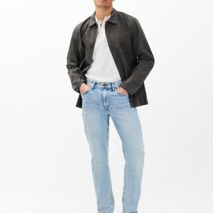 Fit 2 - Flynn: Slim Fit Light Indigo Authentic Stretch Jean