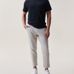 Brady Stretch Cotton Pants - Natural Gray