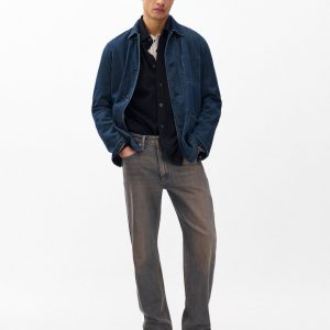 Fit 4 Straight Jeans - Ochre Blue