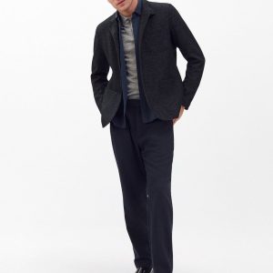 Evan Italian Wool Trousers - Navy