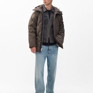 Dane Quilted Down Jacket - Stonewall